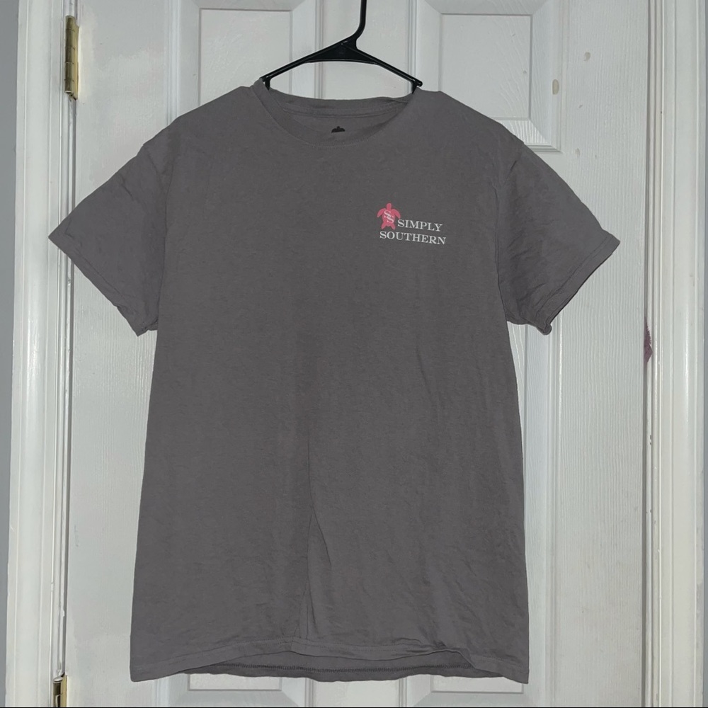 Gray slinky southern shirt sleeve t shirt